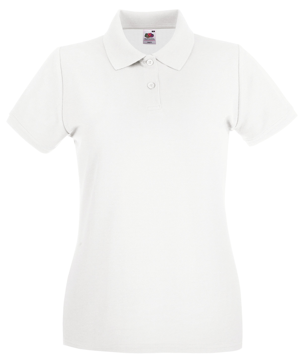 Women's premium polo - White