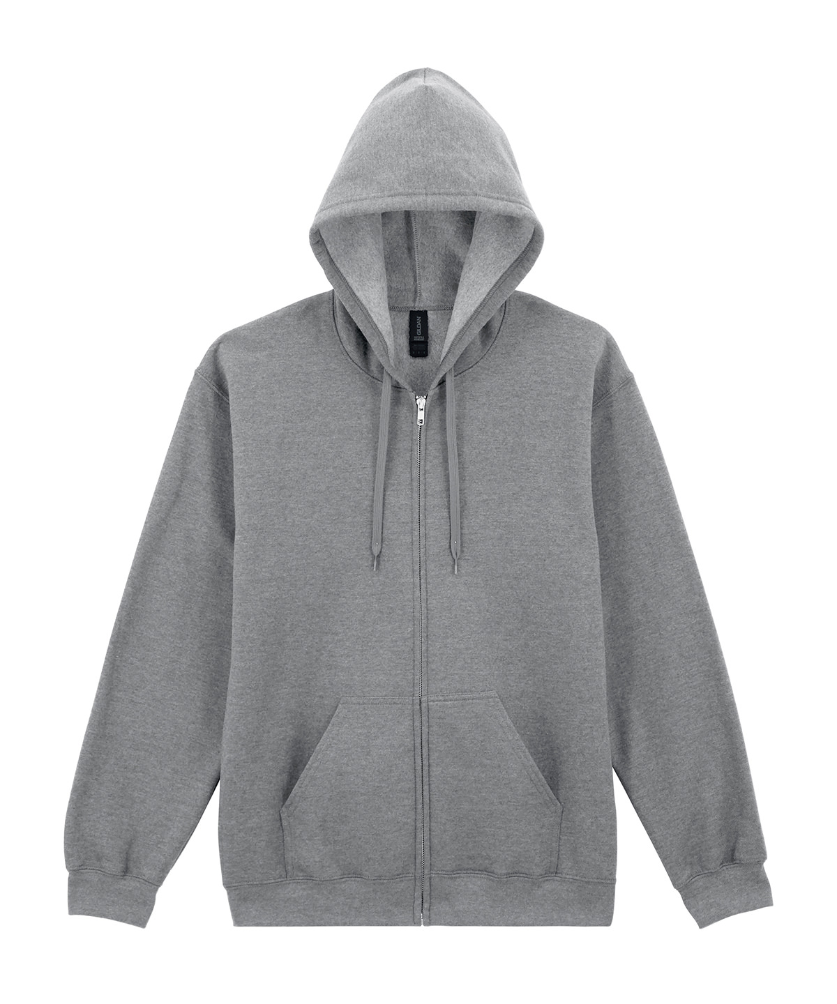 Softstyle™ midweight fleece adult full-zip hooded sweatshirt - Ringspun Sport Grey