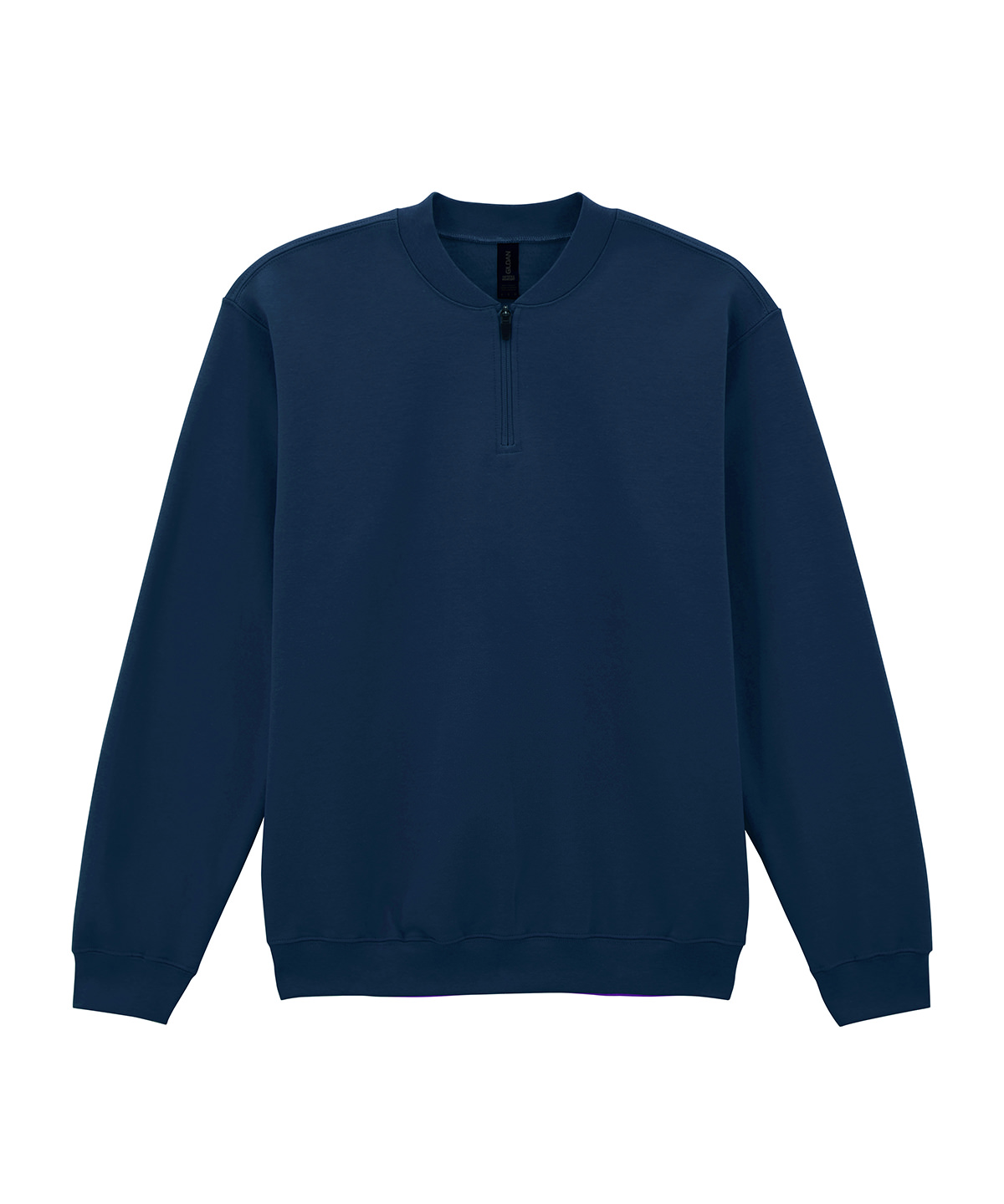 Softstyle™ midweight adult fleece 1/4-zip sweatshirt - Navy