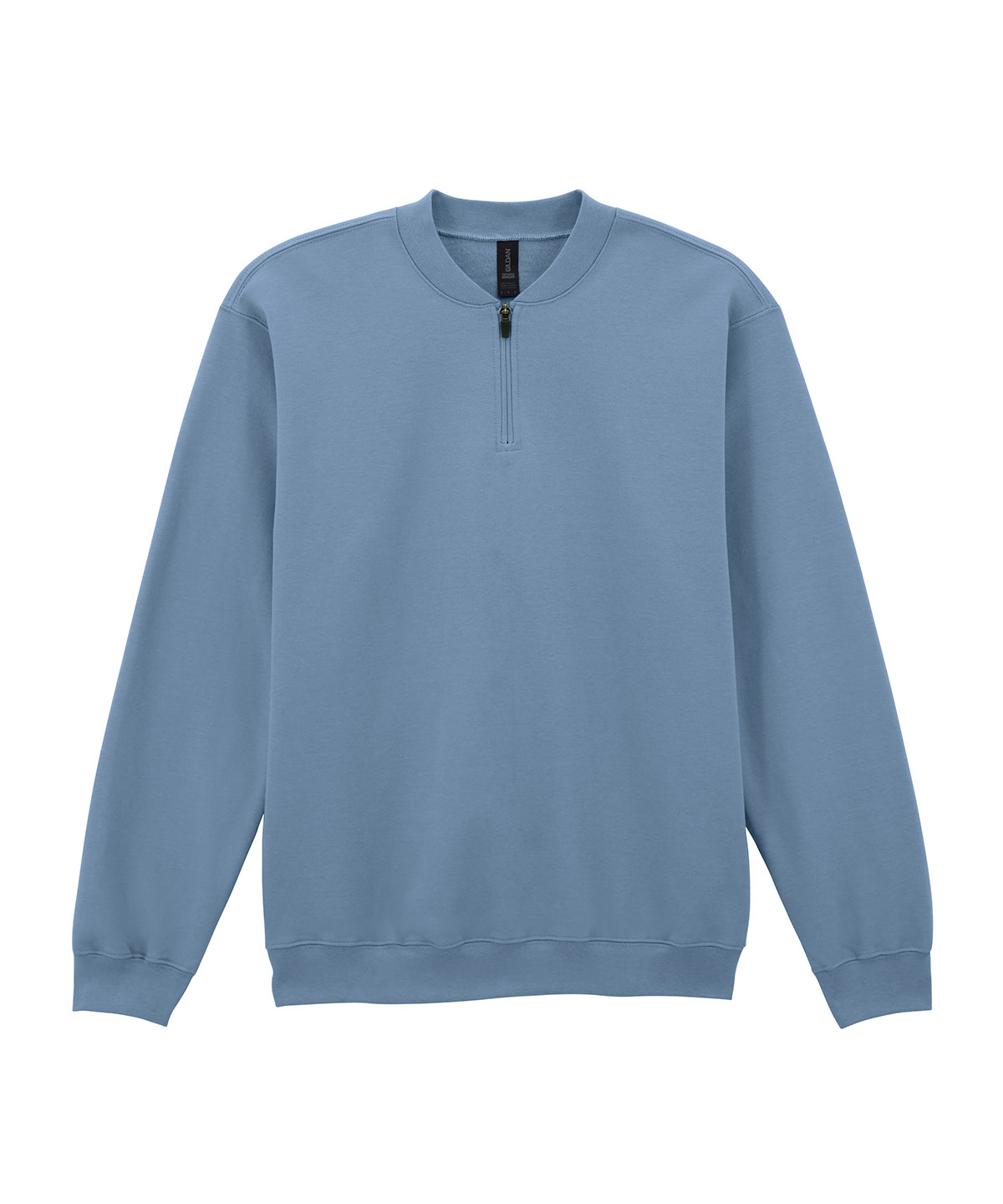 Softstyle™ midweight adult fleece 1/4-zip sweatshirt - Stone Blue