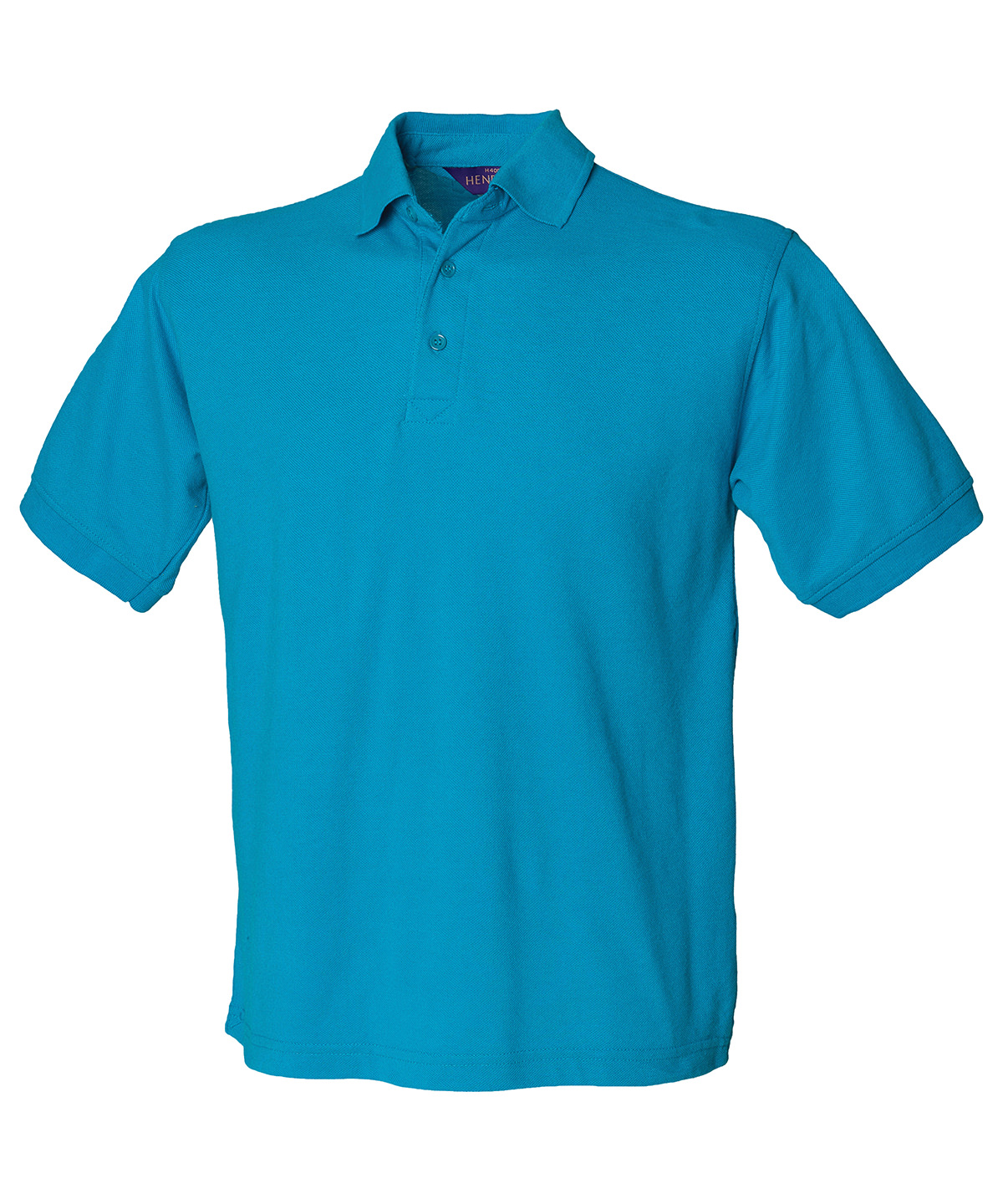Henbury Heavy Poly/Cotton Piqué Polo Shirt - Turquoise