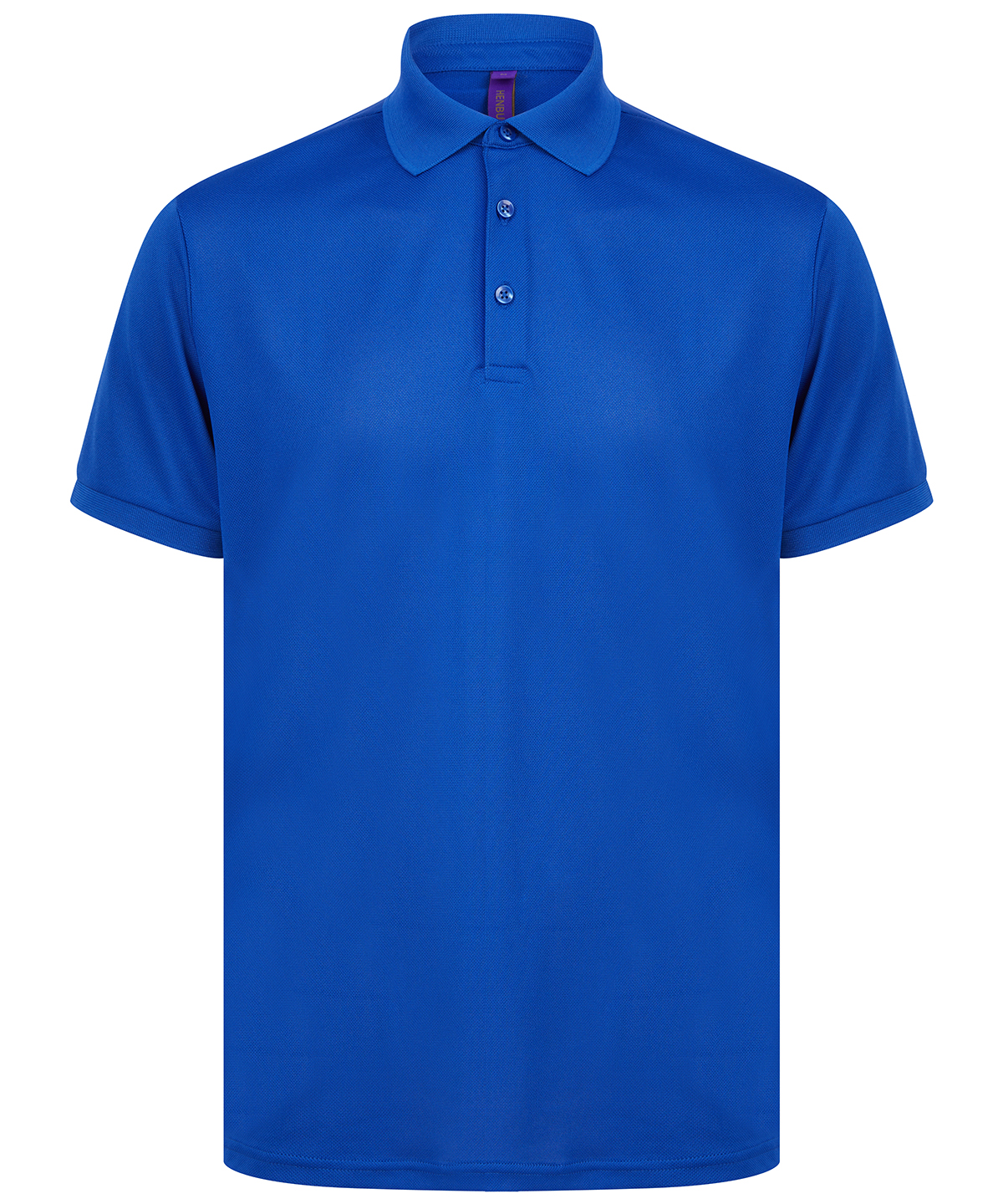 Henbury Recycled Polyester Piqué Polo Shirt - Royal