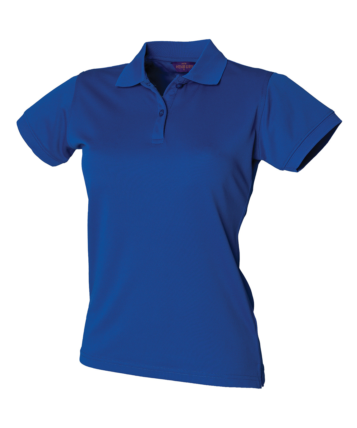 Henbury Ladies Coolplus® Wicking Piqué Polo Shirt - Royal
