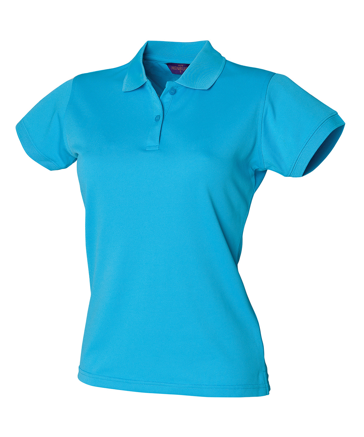 Henbury Ladies Coolplus® Wicking Piqué Polo Shirt - Turquoise