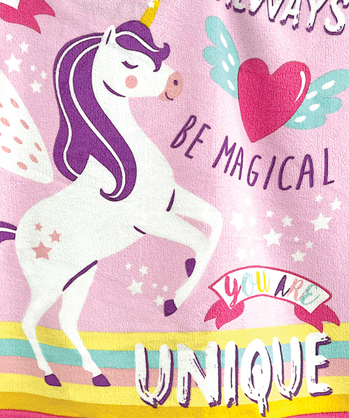 Kids microfibre changing robe - Unicorn