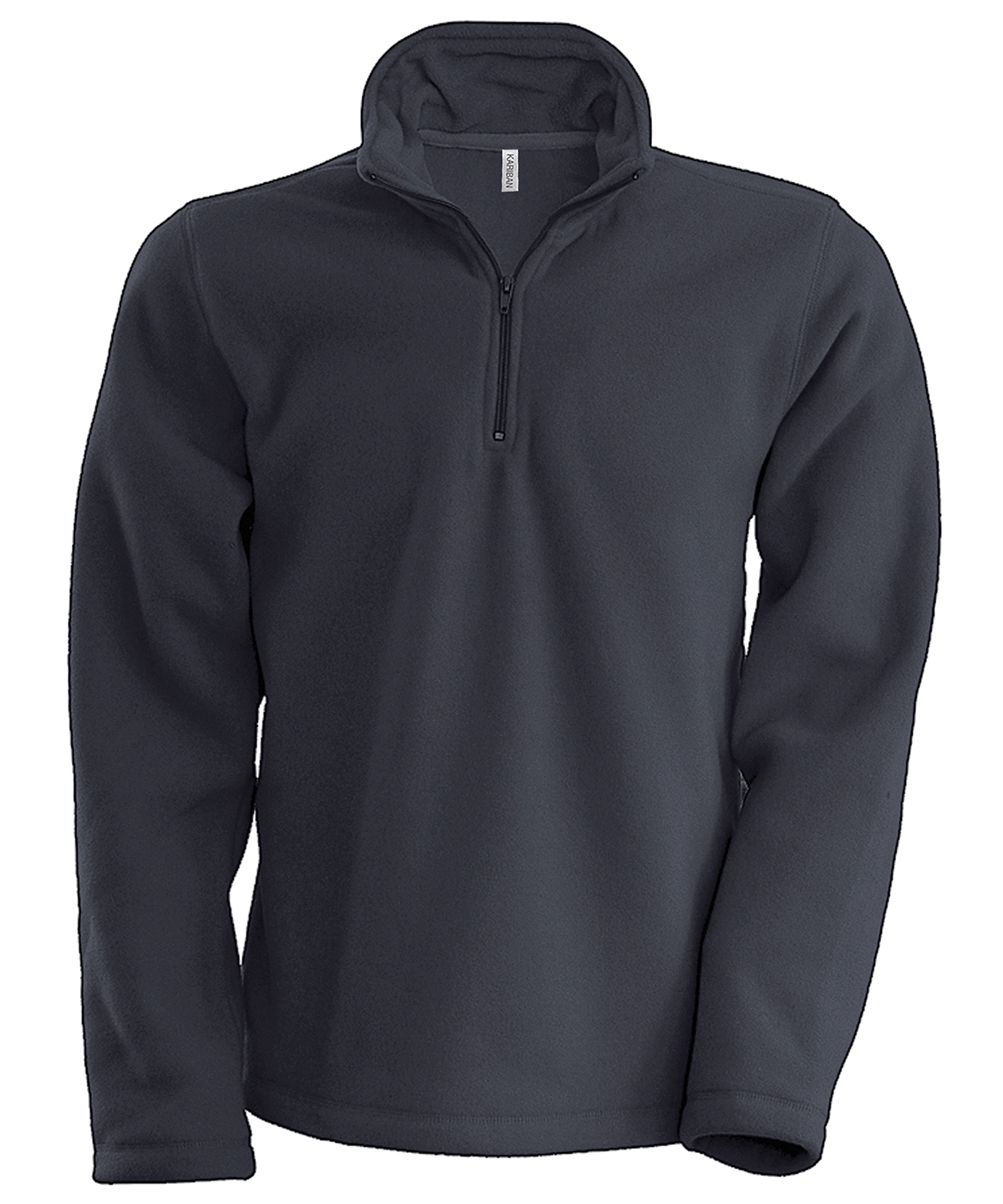 Kariban Enzo Zip Neck Micro Fleece - Convoy Grey