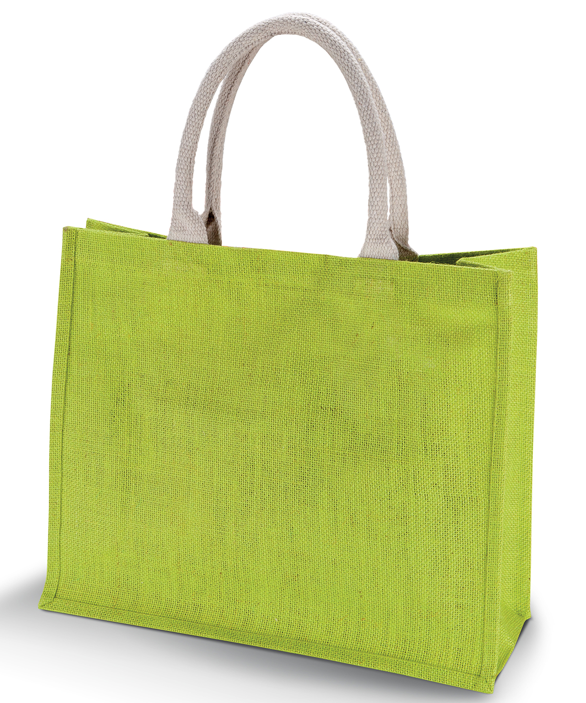 Jute beach bag. - Lime