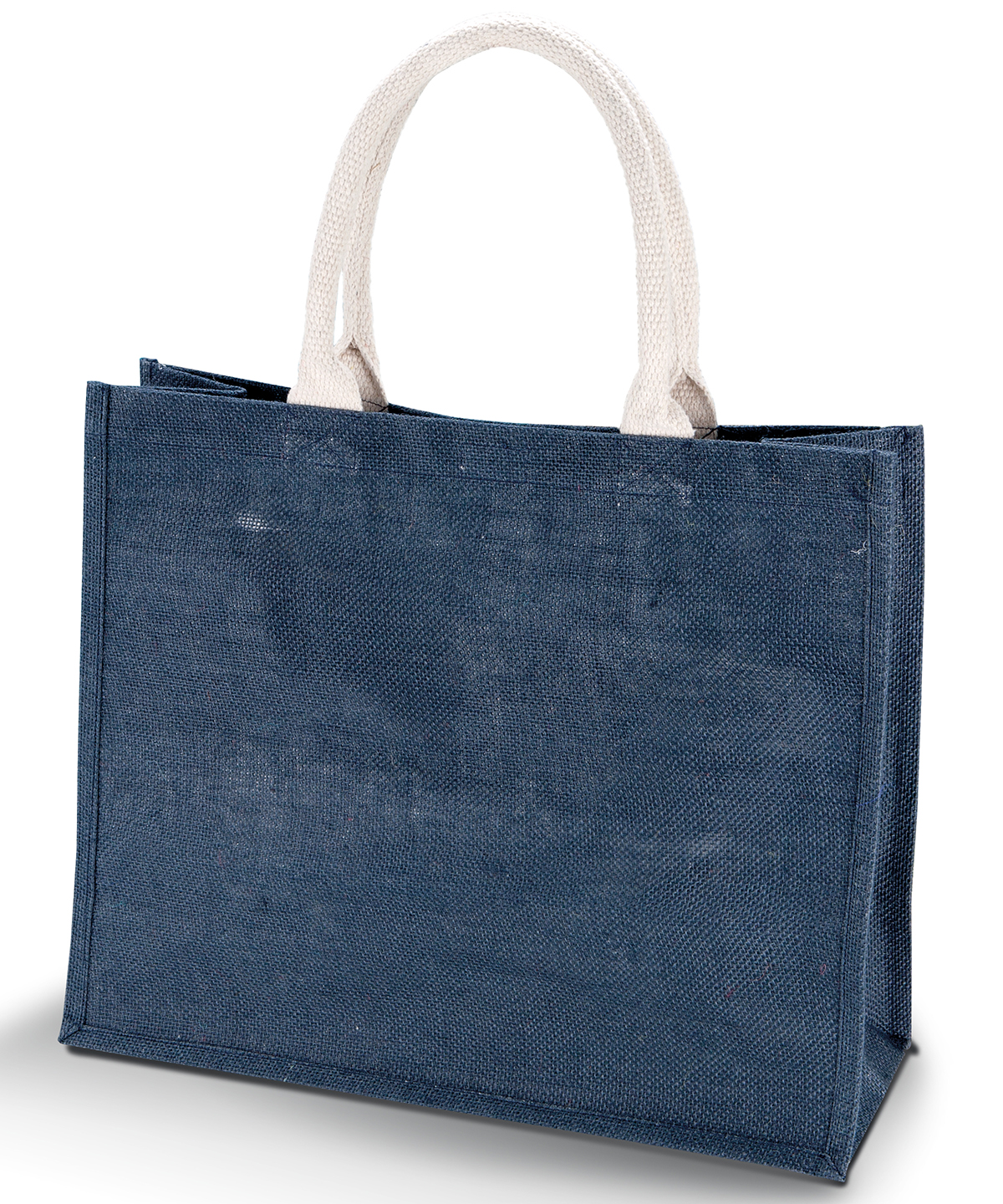 Jute beach bag. - Midnight Blue