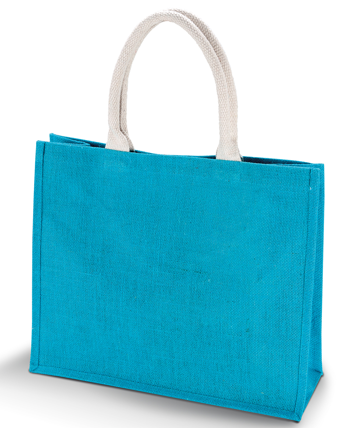 Jute beach bag. - Turquoise