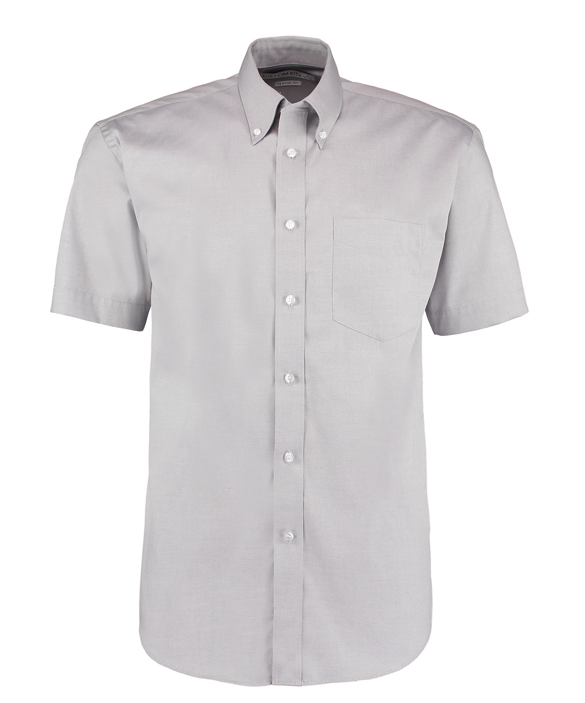 Corporate Oxford shirt short-sleeved (classic fit) - Silver Grey