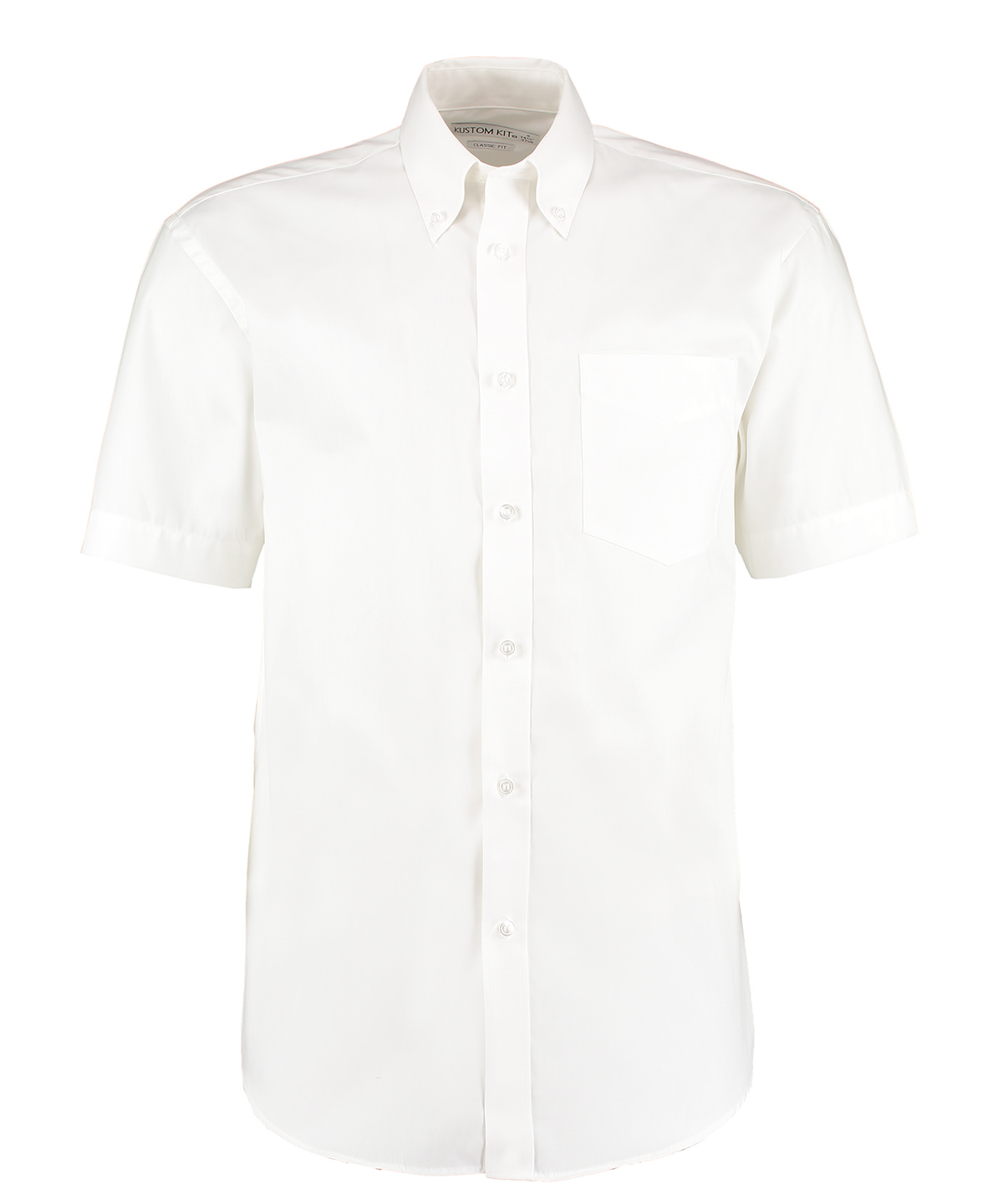 Corporate Oxford shirt short-sleeved (classic fit) - White