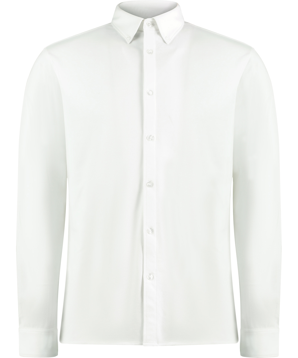 Long sleeve Superwash® 60° piqué shirt (tailored fit) - White