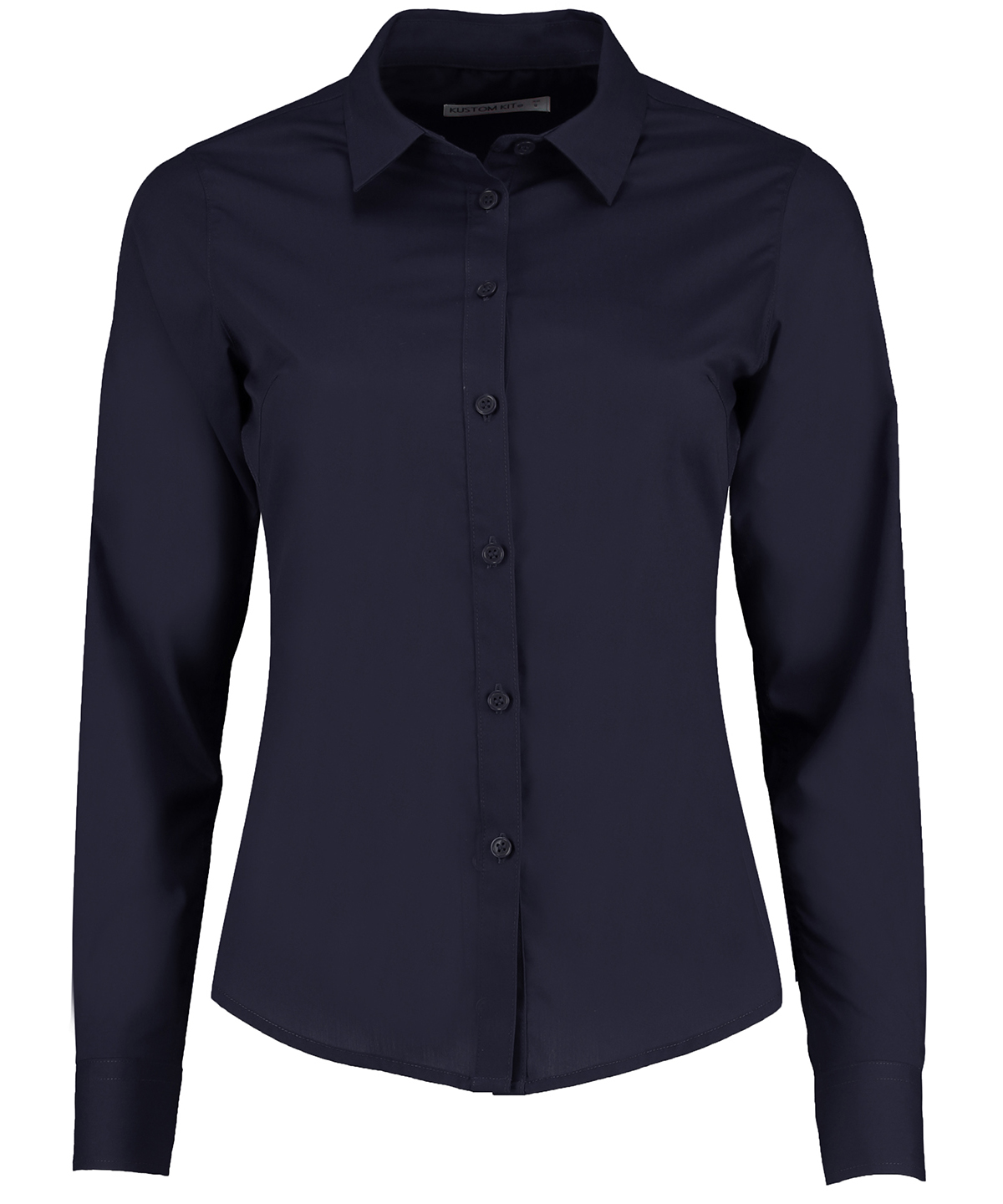 Women's poplin shirt long sleeve - Dark Navy