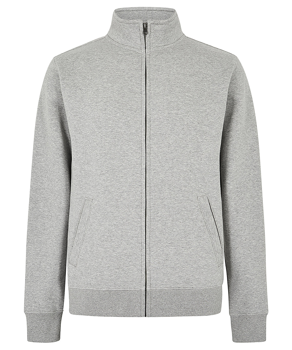 Regular fit zipped sweatshirt - Heather Grey