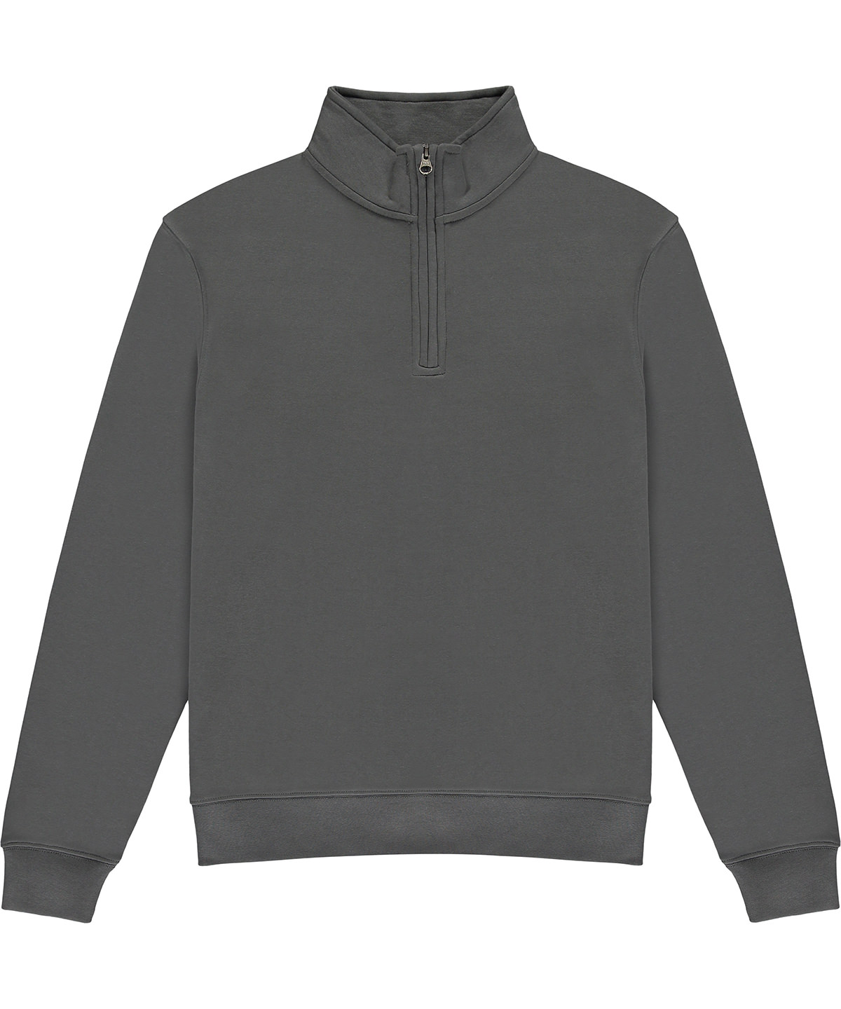 Regular fit ¼-zip sweatshirt - Dark Grey