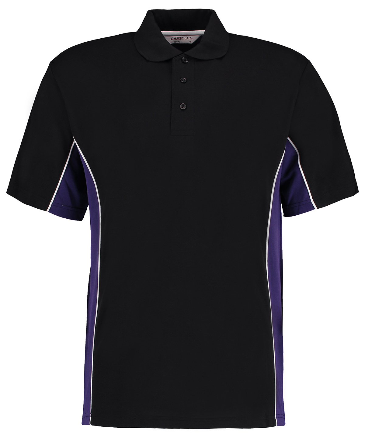 Track polo (classic fit) - Black/Purple/White