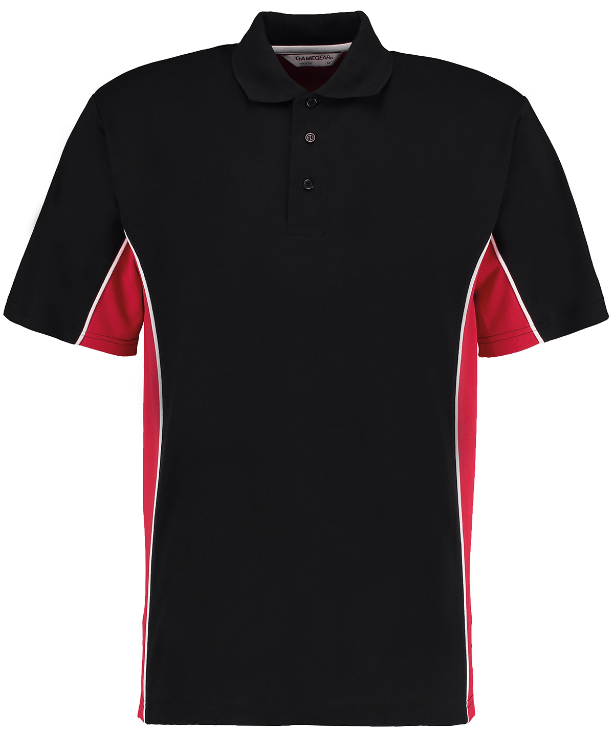 Track polo (classic fit) - Black/Red/White