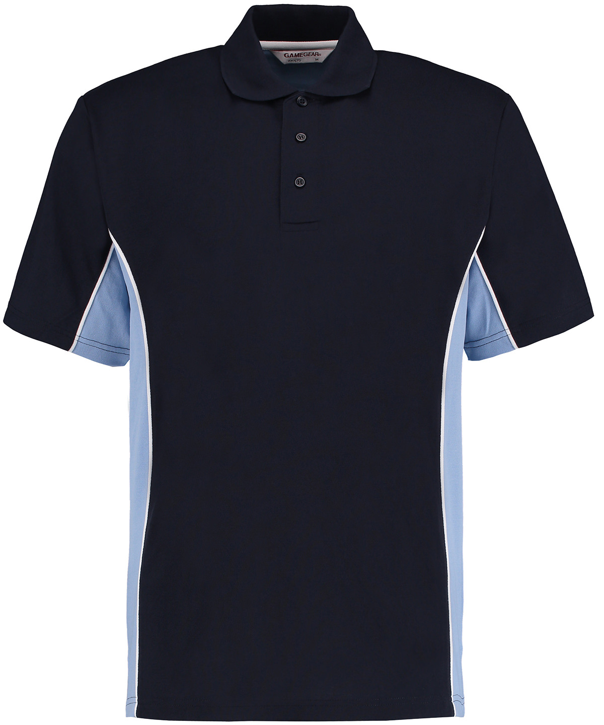 Track polo (classic fit) - Navy/Light Blue/White