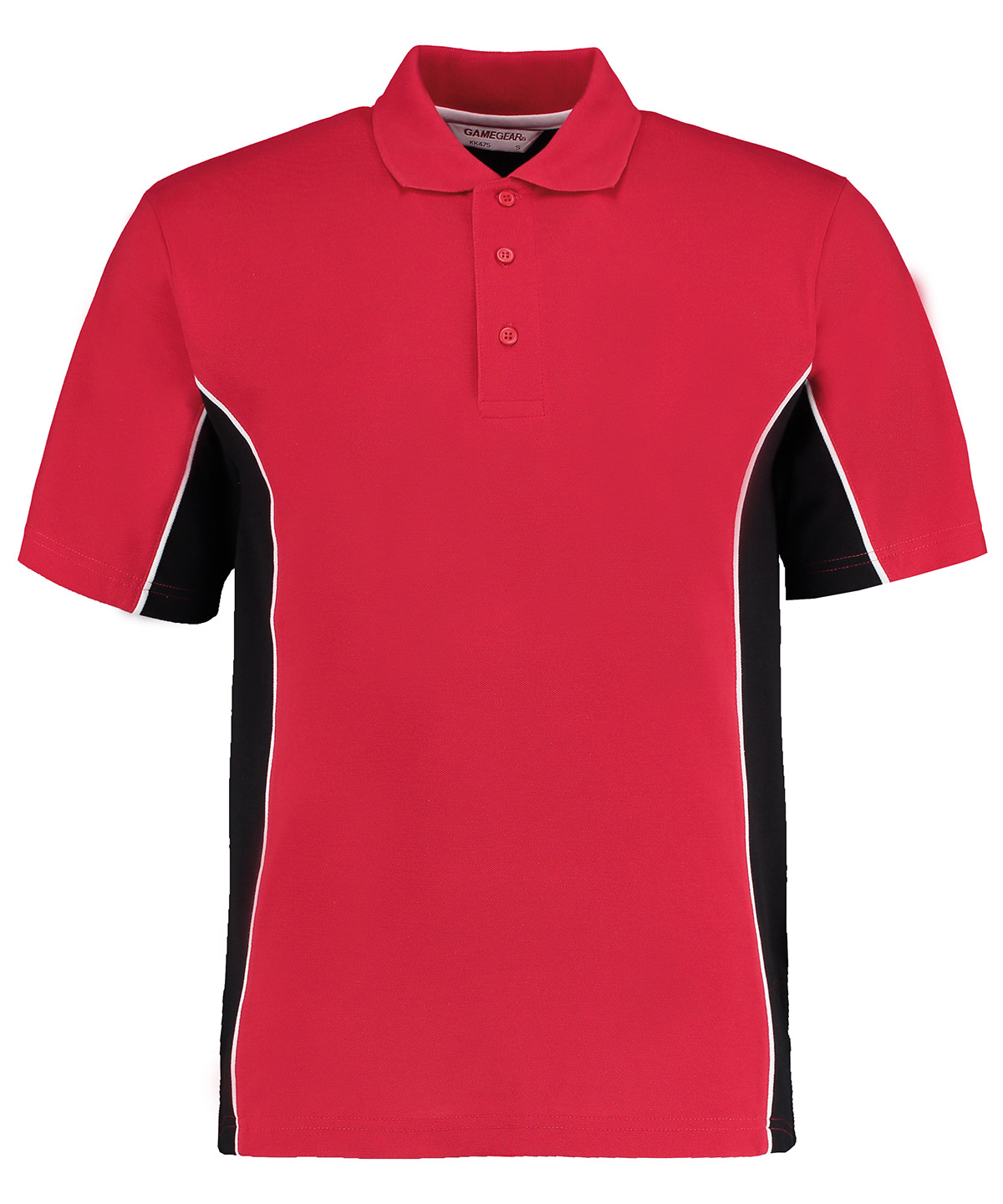 Track polo (classic fit) - Red/Black/White