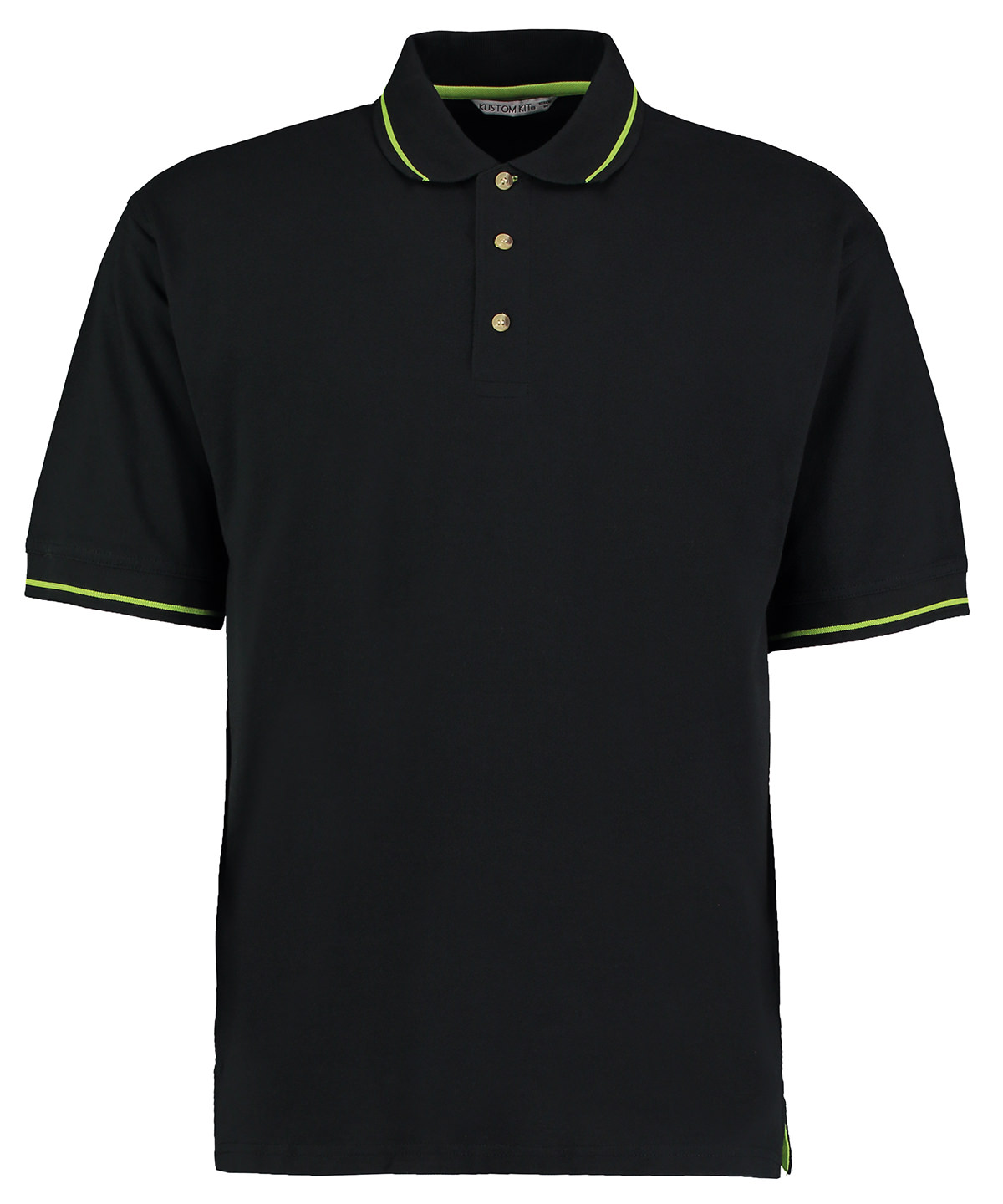 St Mellion polo (classic fit) - Black/Lime