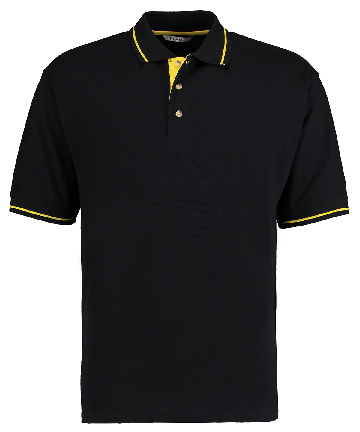 St Mellion polo (classic fit) - Black/Yellow
