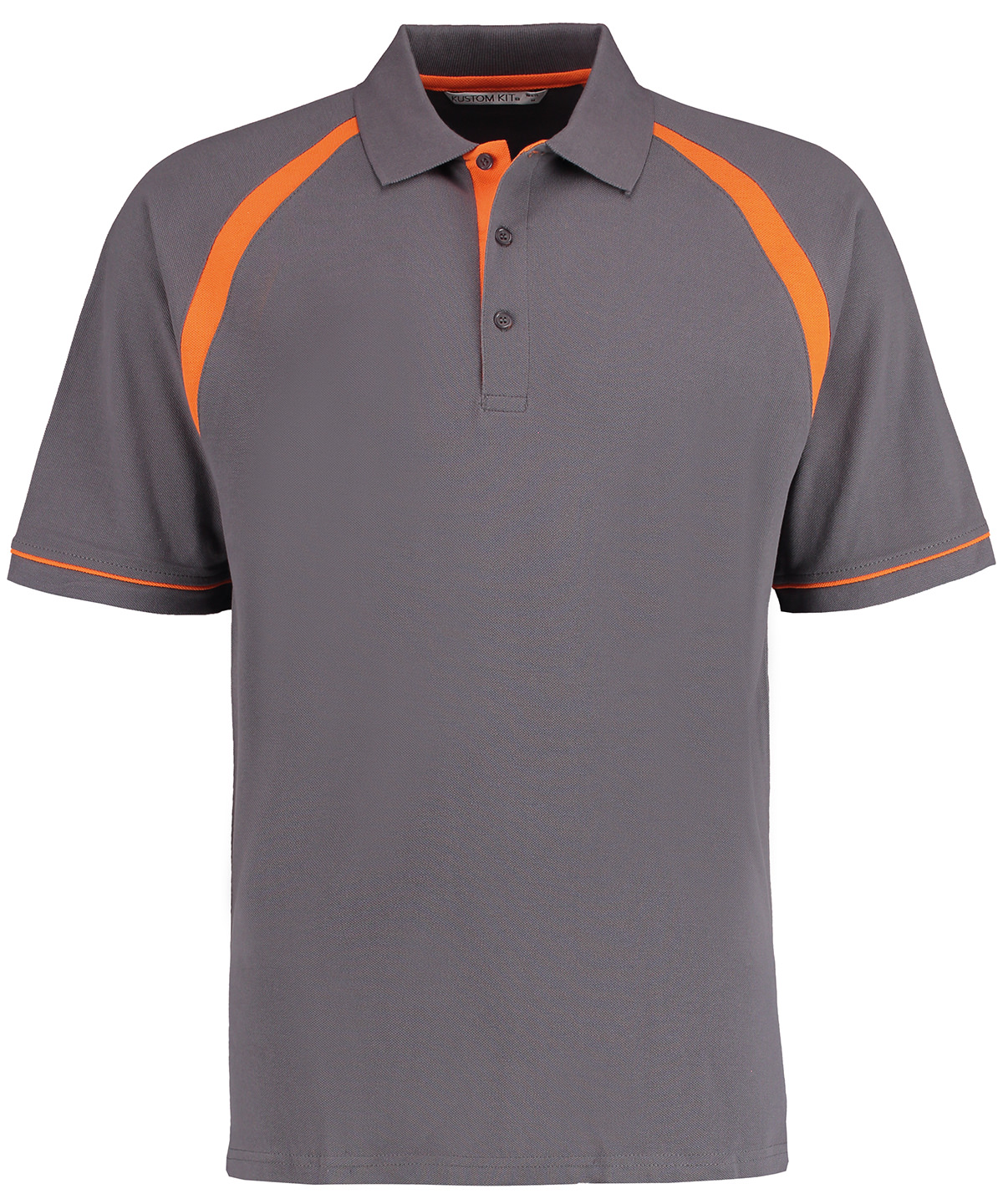 Oak hill polo (classic fit) - Charcoal/Orange
