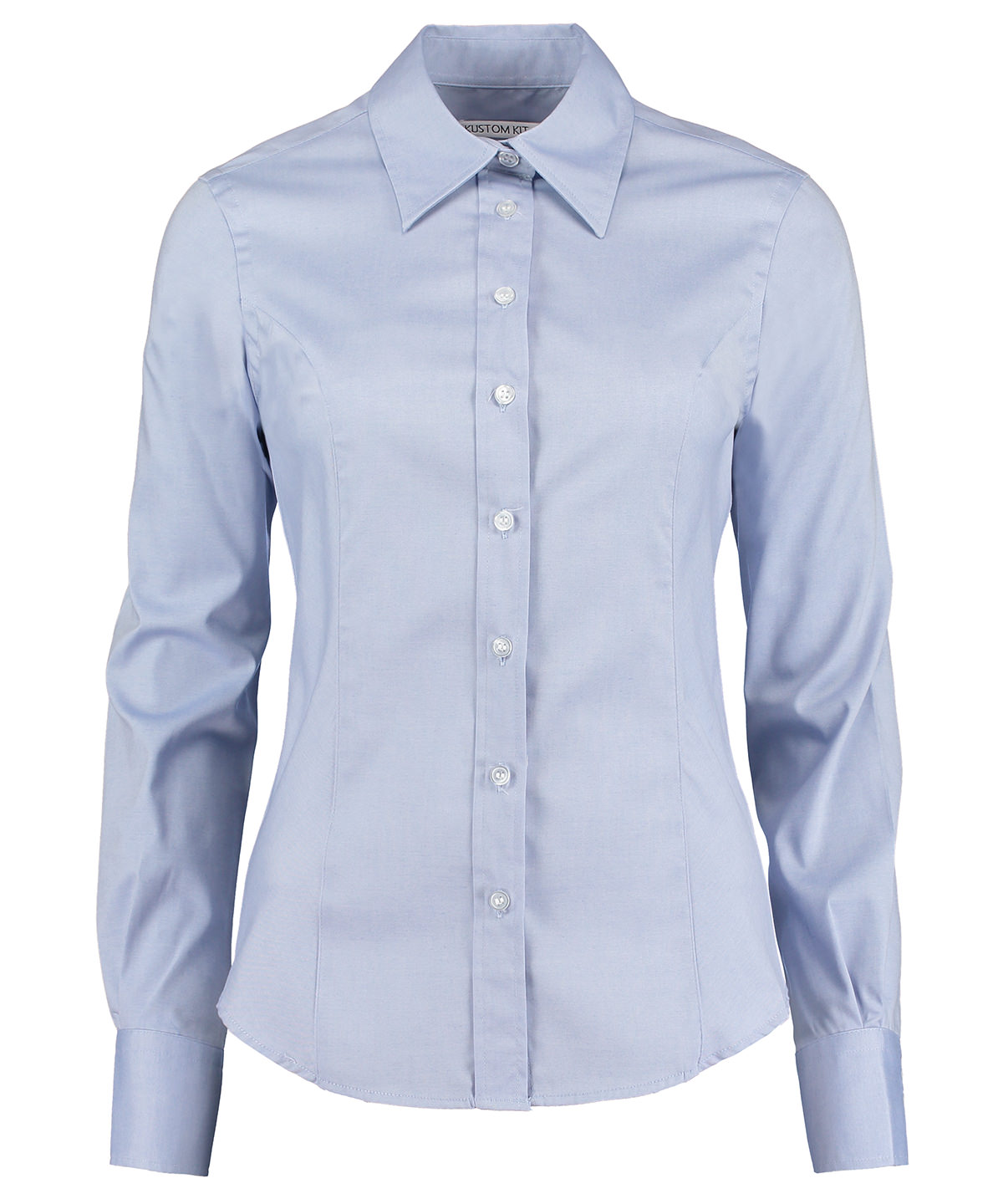 Women's corporate Oxford blouse long-sleeved (tailored fit) - Light Blue