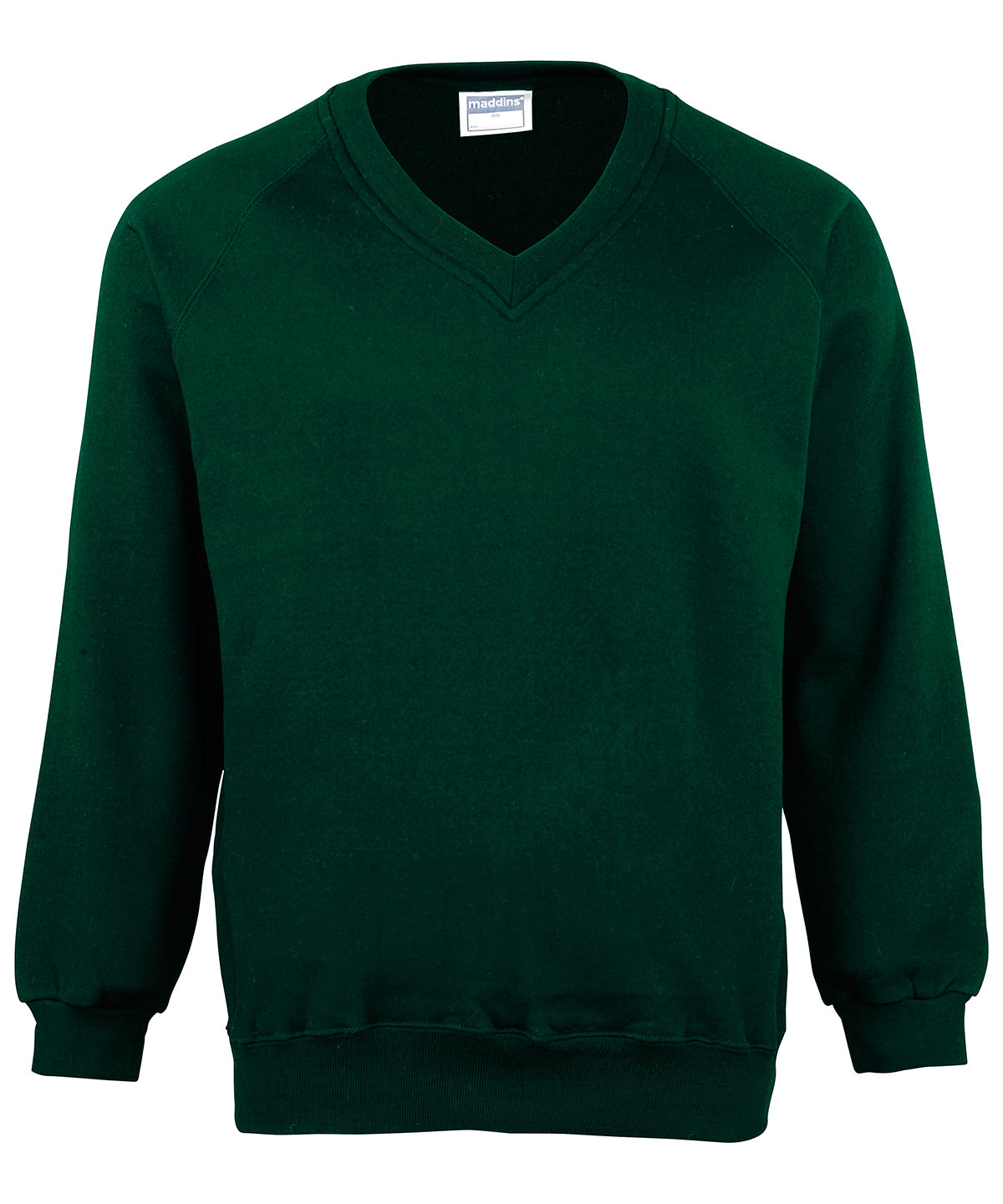 Kids Coloursure™ v-neck sweatshirt - Bottle Green