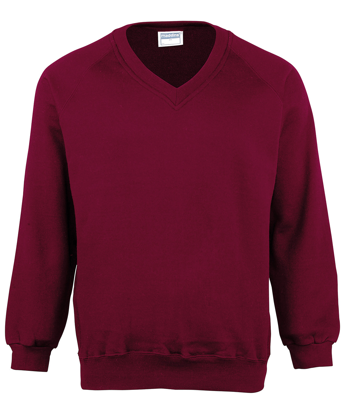 Kids Coloursure™ v-neck sweatshirt - Burgundy