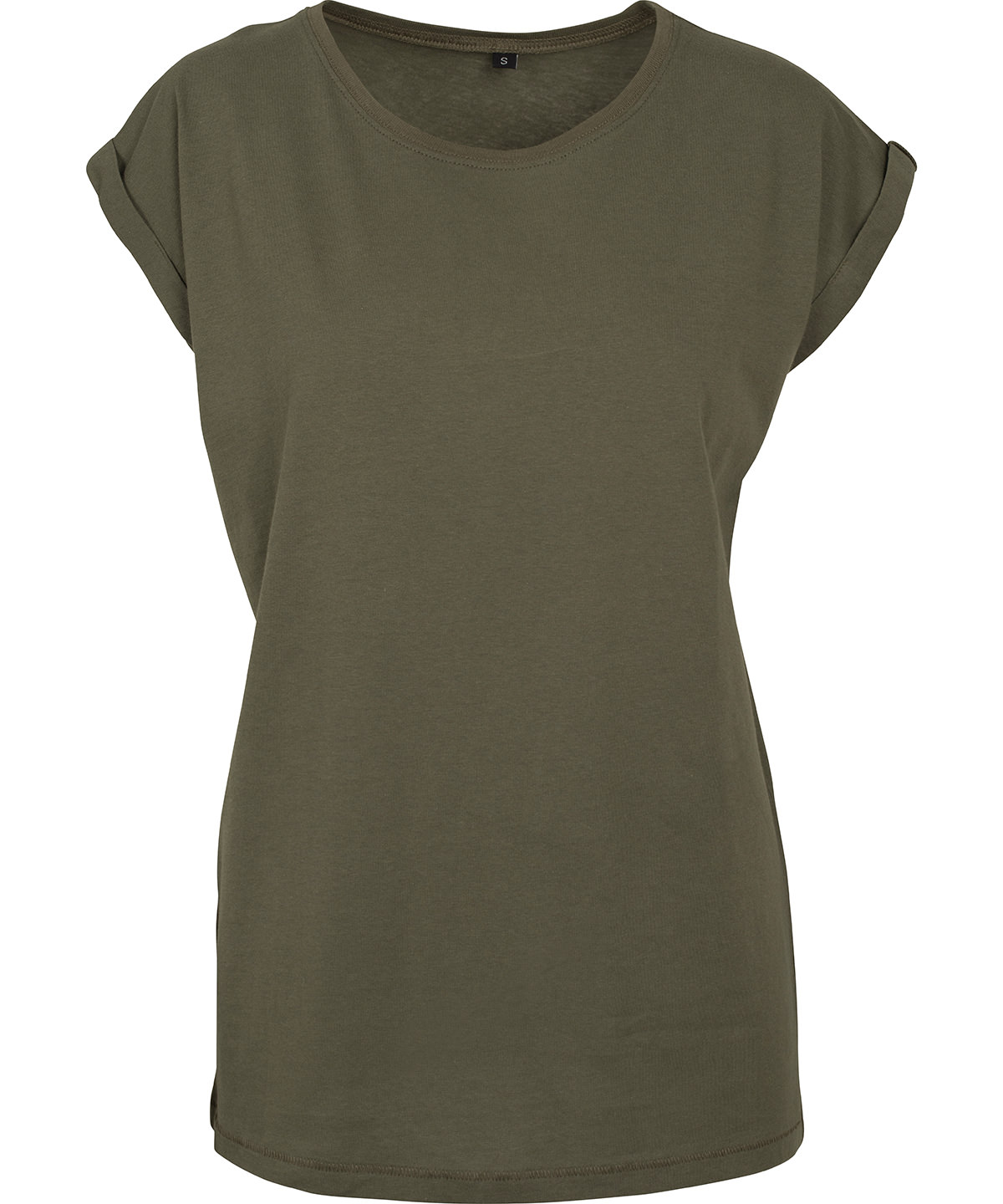 Women’s regular extended shoulder tee - Olive