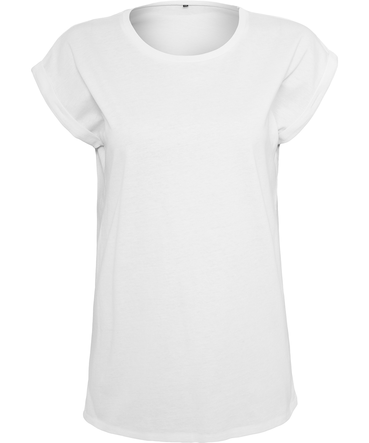 Women’s regular extended shoulder tee - White
