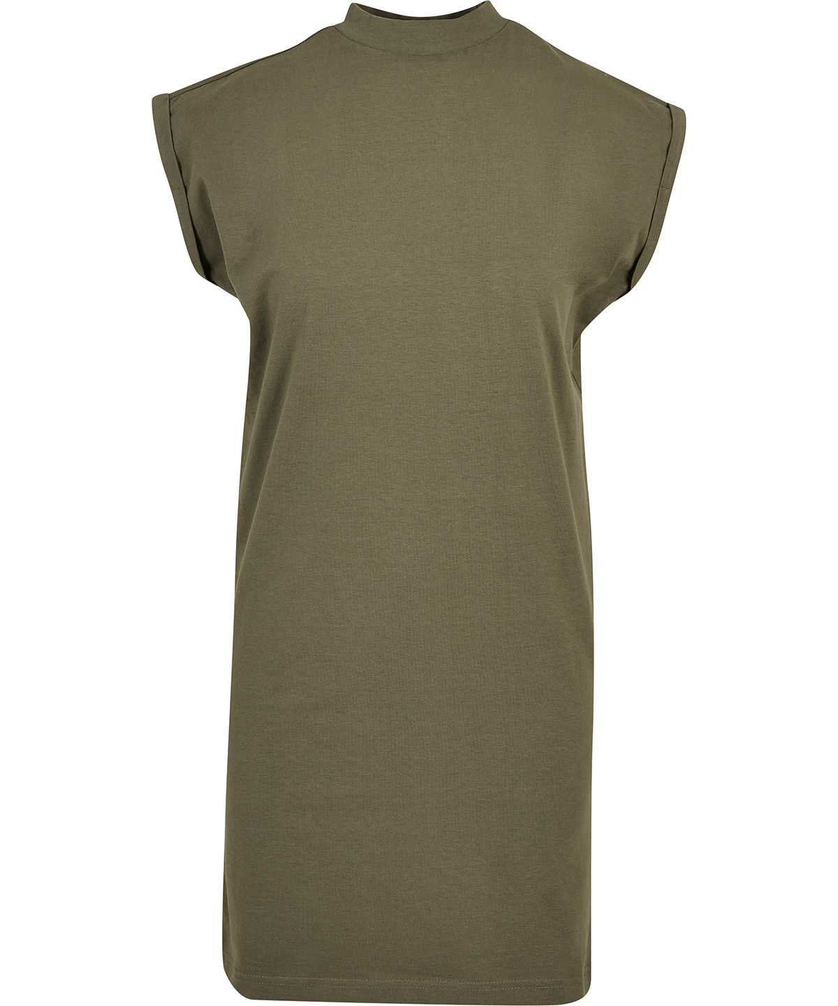 Women’s extended shoulder dress - Olive