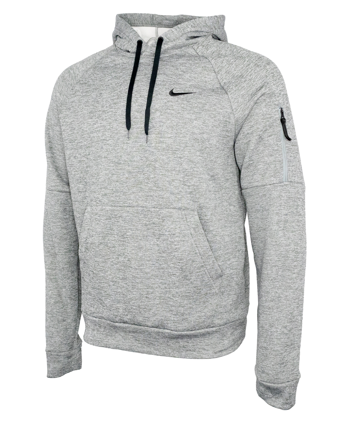 Nike men’s pullover fitness hoodie - Charcoal Heather/Dark Smoke Grey/Black