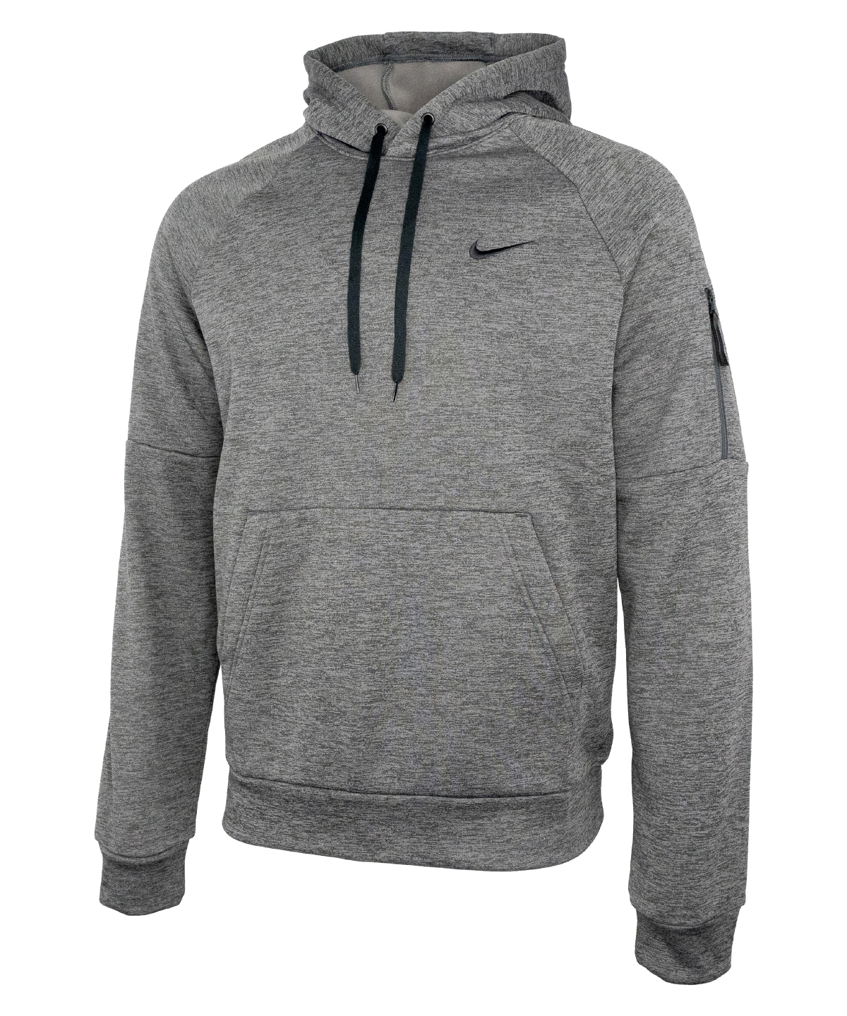 Nike men’s pullover fitness hoodie - Dark Grey Heather/Particle Grey/ Black