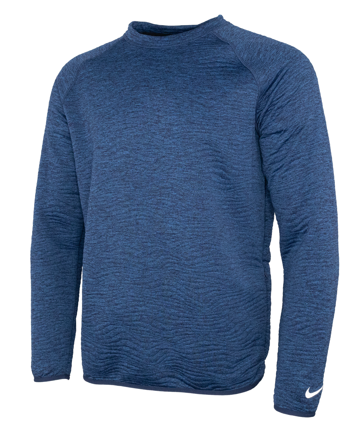 Nike Dri-FIT Tour crew quilted top - Midnight Navy/Midnight Navy/White