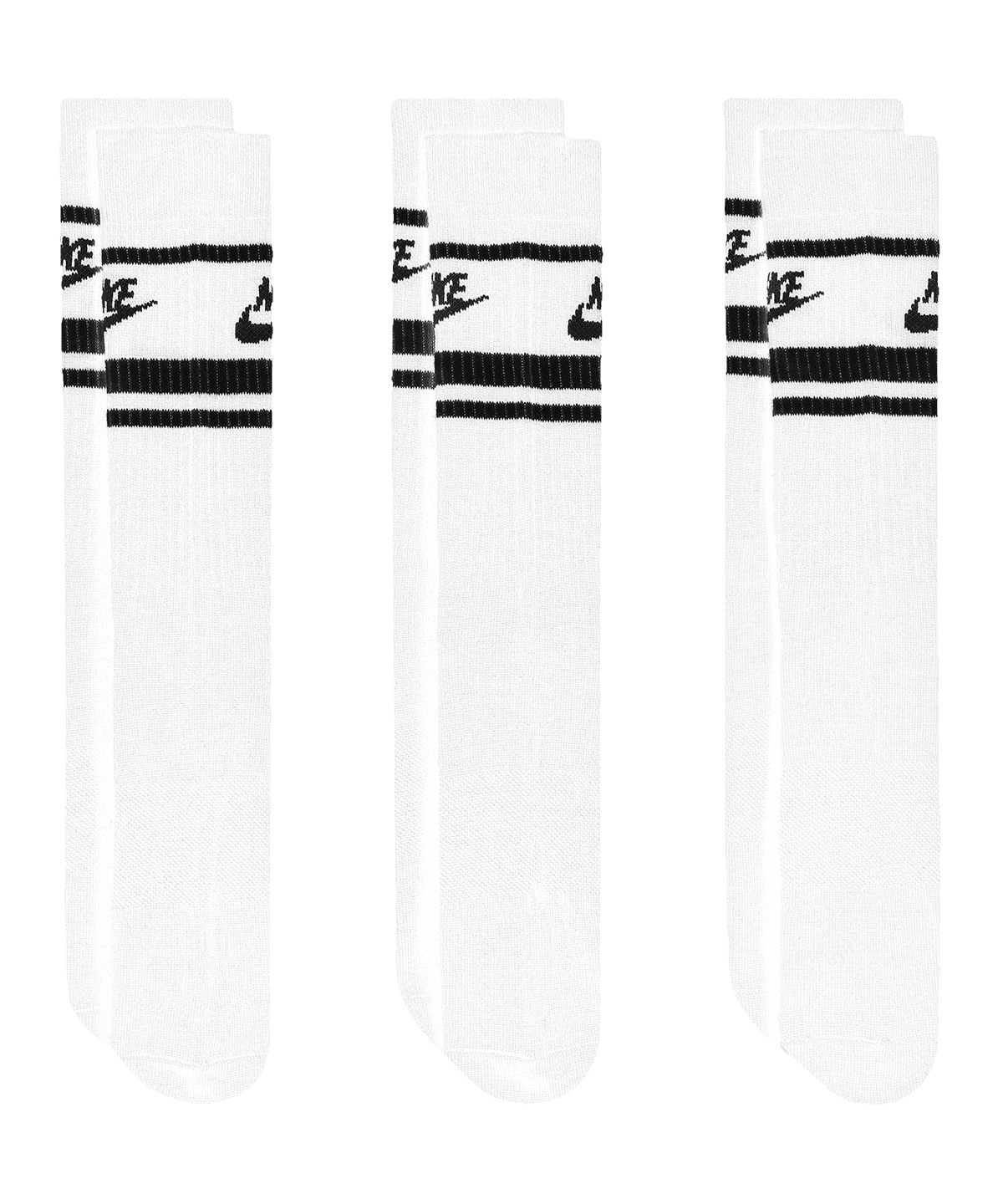 Nike Dri-FIT Sportswear everyday essential socks (3 pairs) - White/Black/Black
