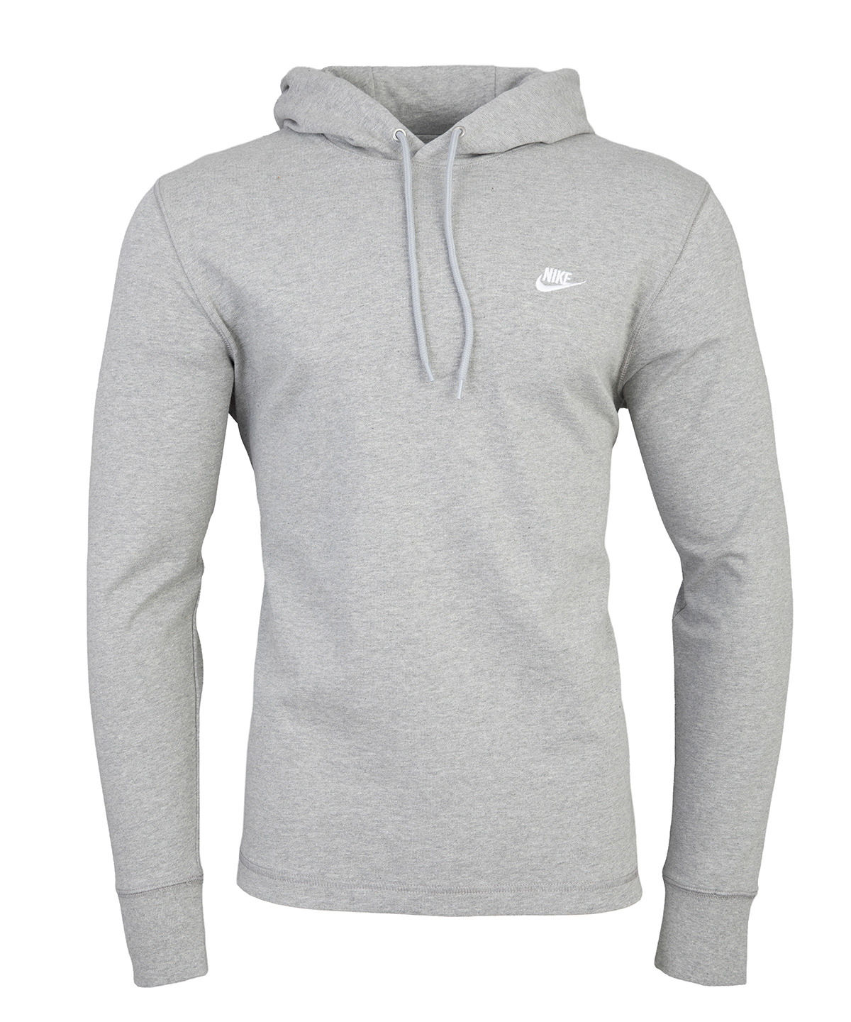 Nike Club knit hoodie - Dark Grey Heather/Light Smoke Grey/White