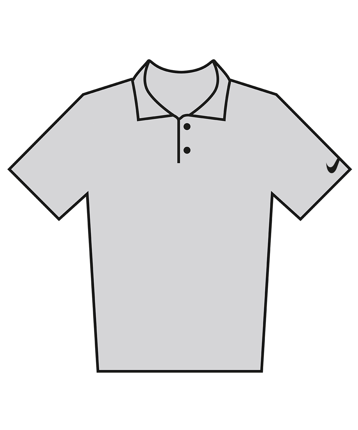 Velocity solid polo - Wolf Grey/Black