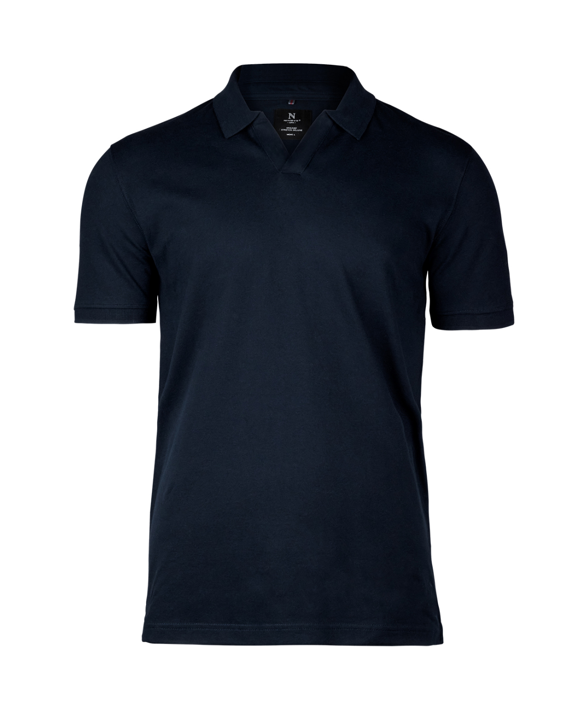 Harvard v-neck – stretch deluxe polo - Dark Navy