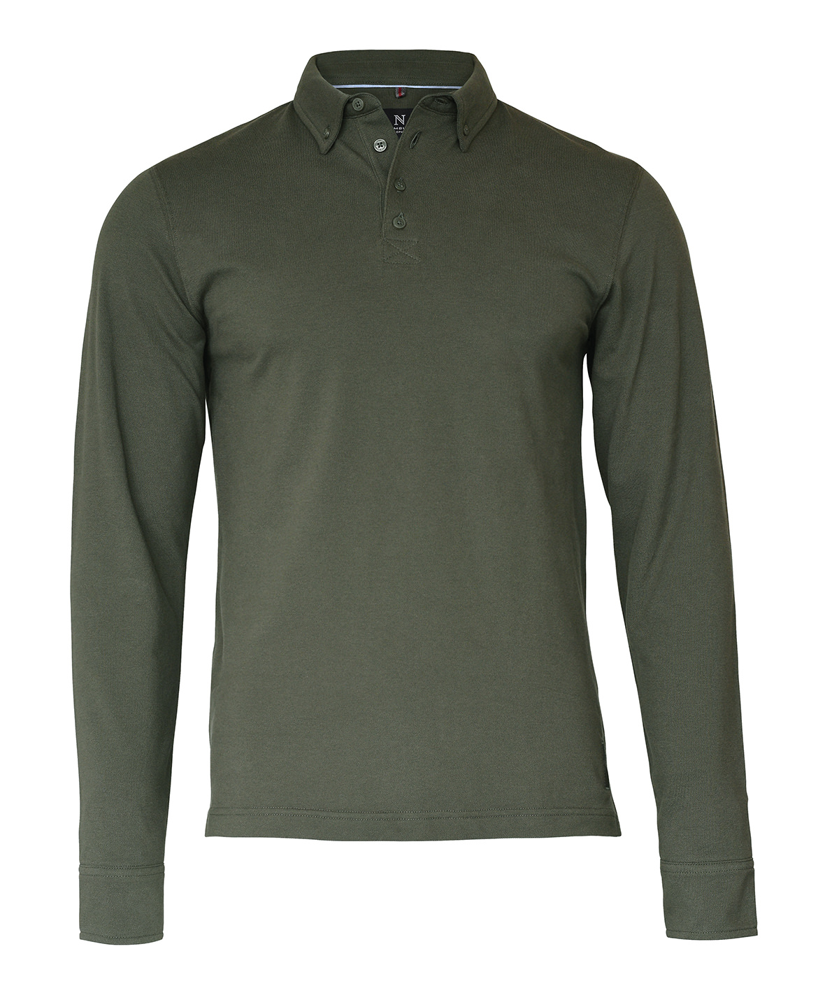 Carlington – deluxe long sleeve polo - Olive