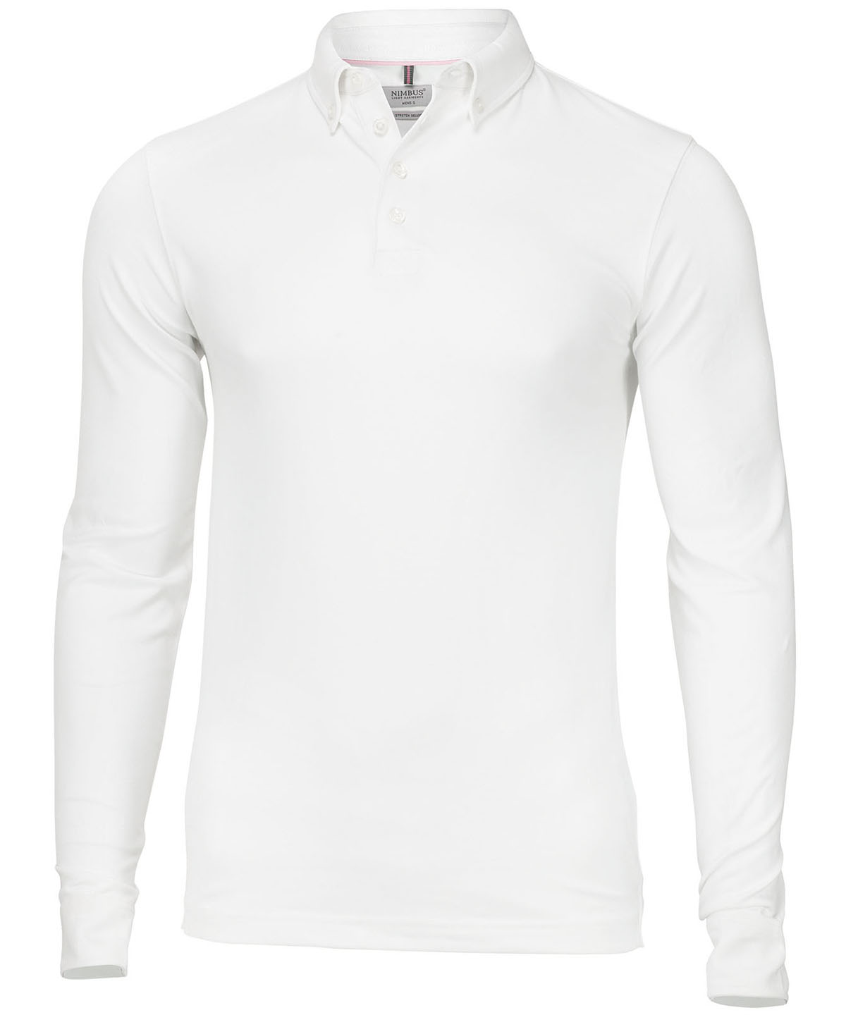 Carlington – deluxe long sleeve polo - White