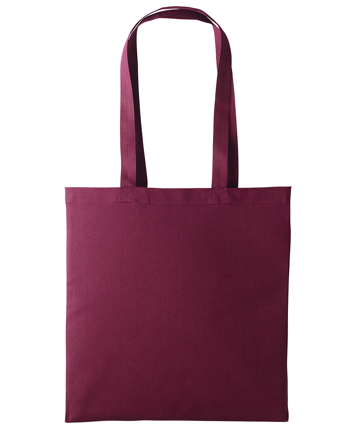 Cotton shopper long handle - Burgundy