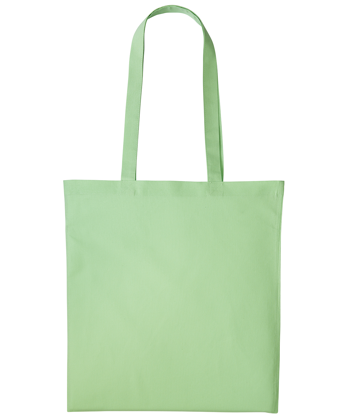 Cotton shopper long handle - Pastel Green