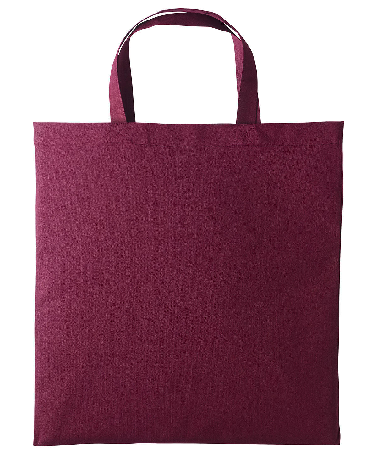 Cotton shopper short handle - Burgundy