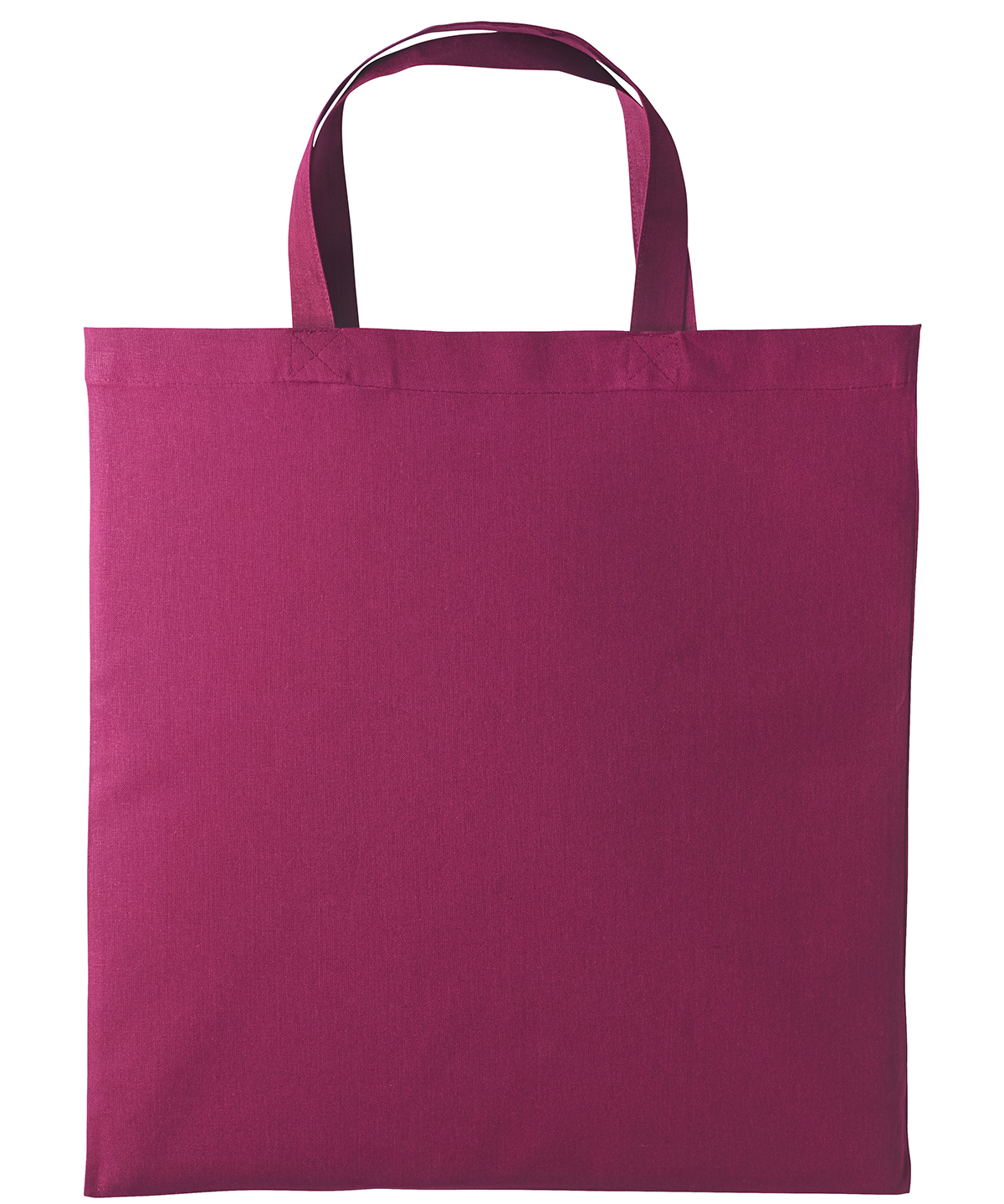 Cotton shopper short handle - Cranberry