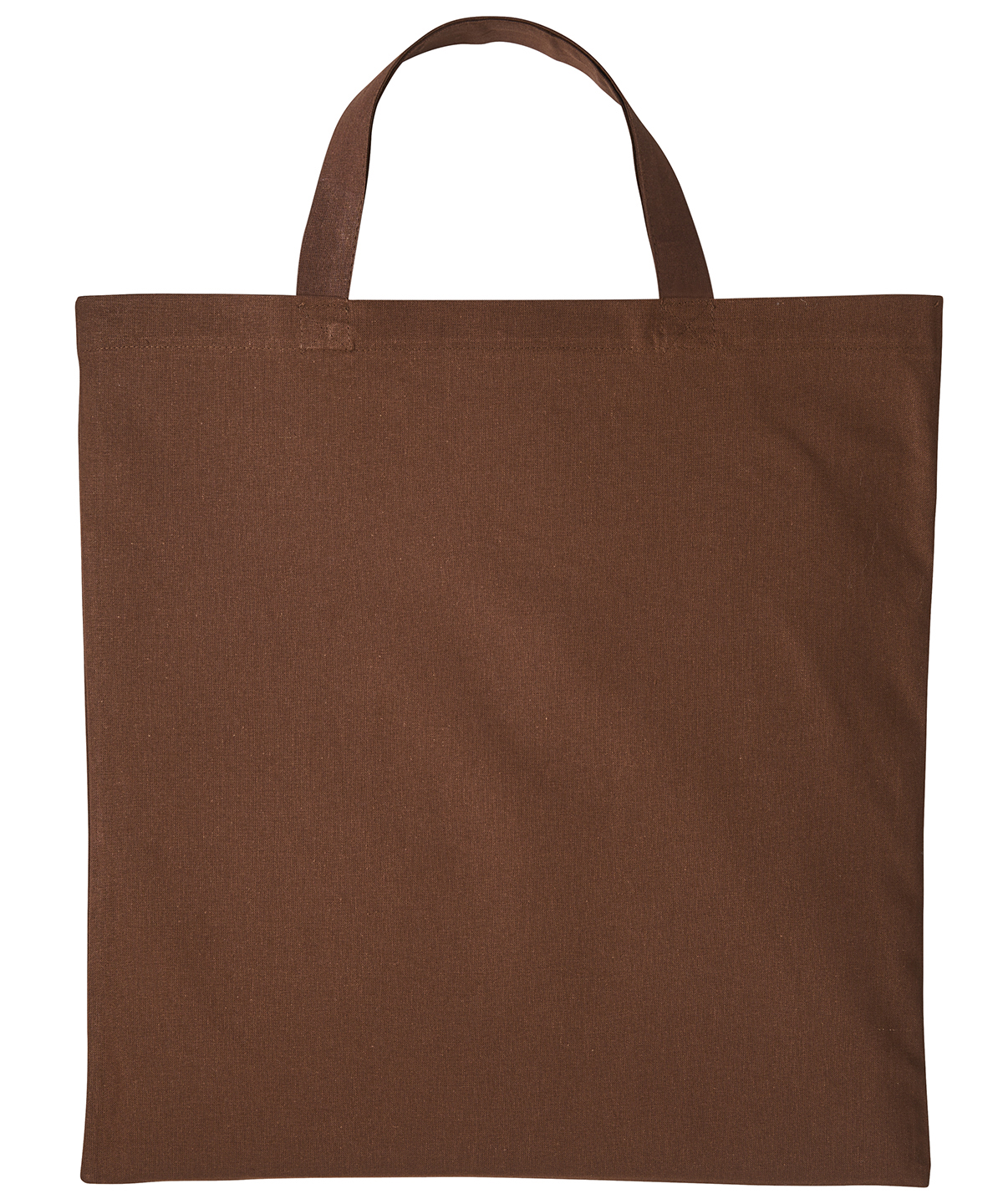 Cotton shopper short handle - Dark Brown