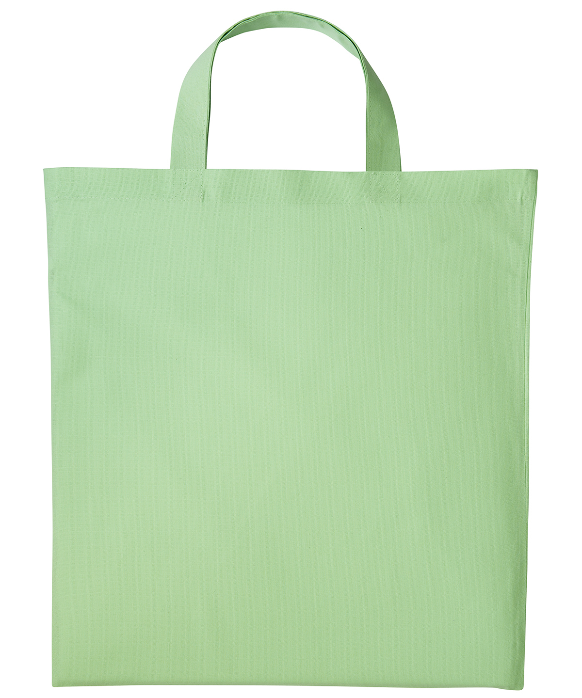 Cotton shopper short handle - Pastel Green