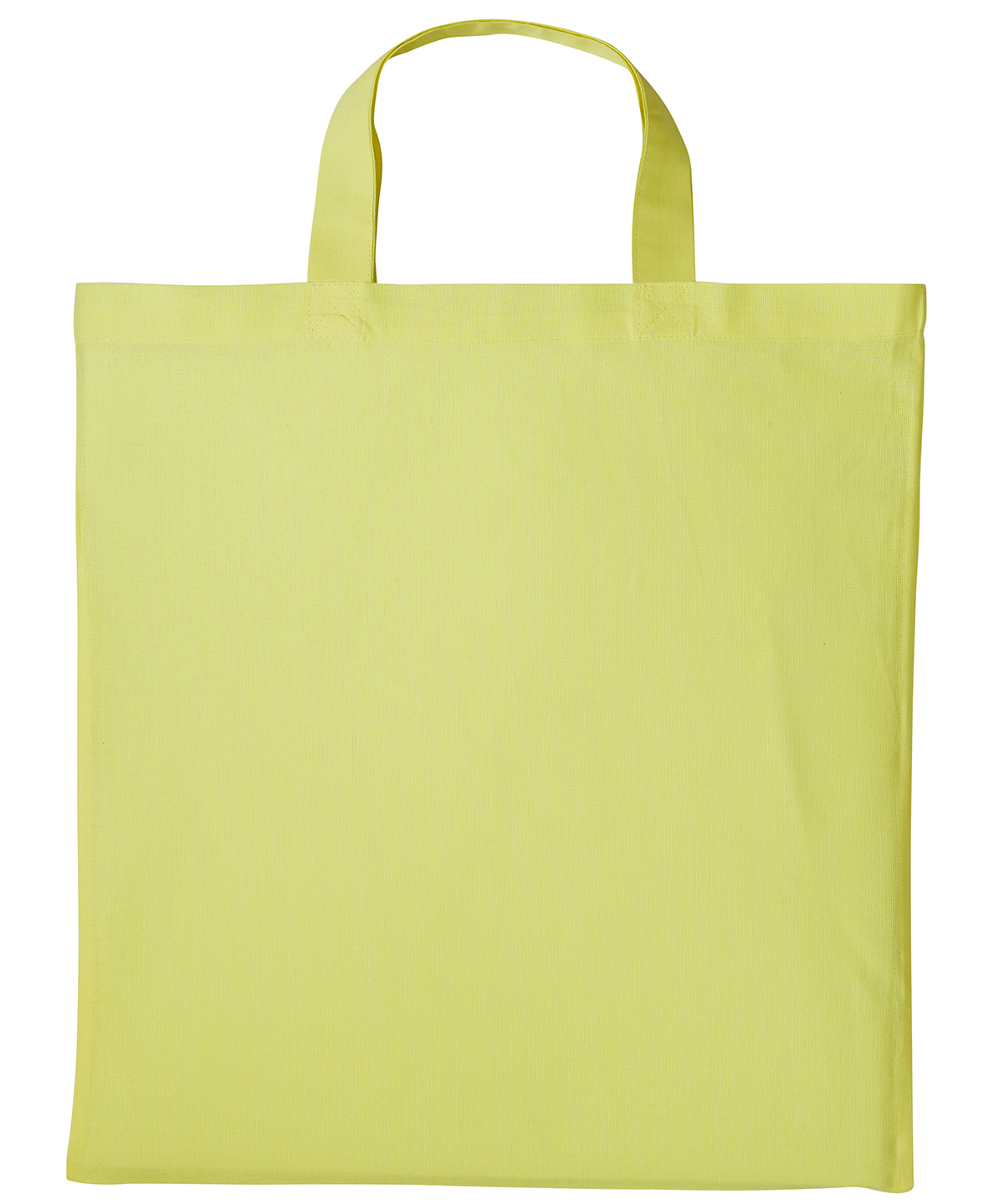 Cotton shopper short handle - Pastel Lemon