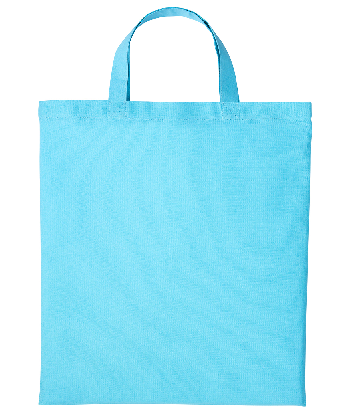 Cotton shopper short handle - Turquoise