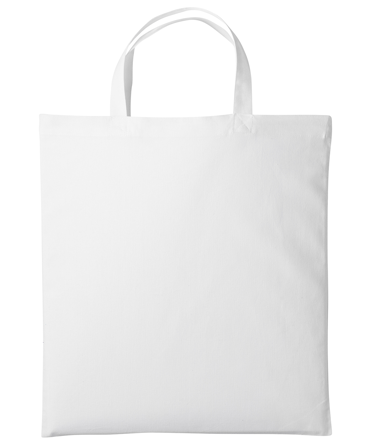 Cotton shopper short handle - White